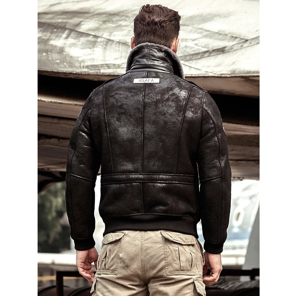 Men’s RAF B-3 Sheepskin Shearling Leather Bomber - The Battle of Britain Heritage | Full Grain Apparel