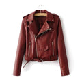 Women’s "Crimson Rebel" Leather Biker Jacket | Premium Red Lambskin Moto Coat | Full Grain Apparel