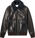 Men’s Real Quality Leather Jacket with Fur | Rugged Winter Command | Full Grain Apparel