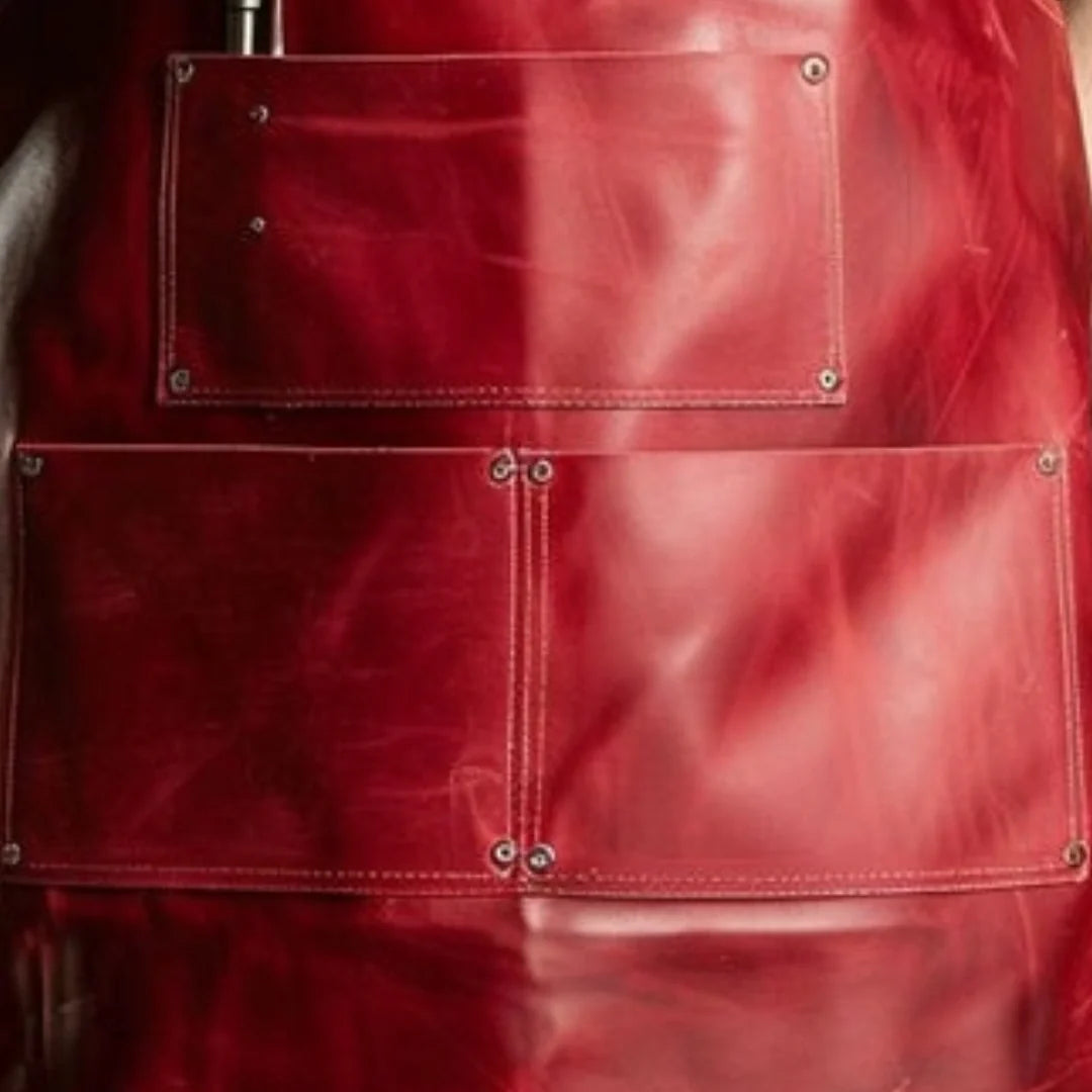 Red Prime Cut Butcher Apron