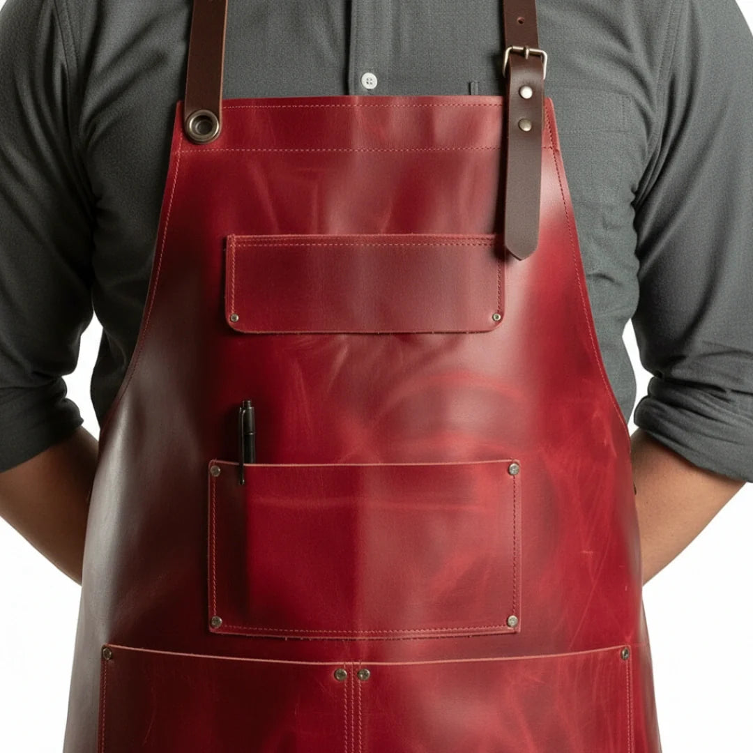 Red Prime Cut Butcher Apron