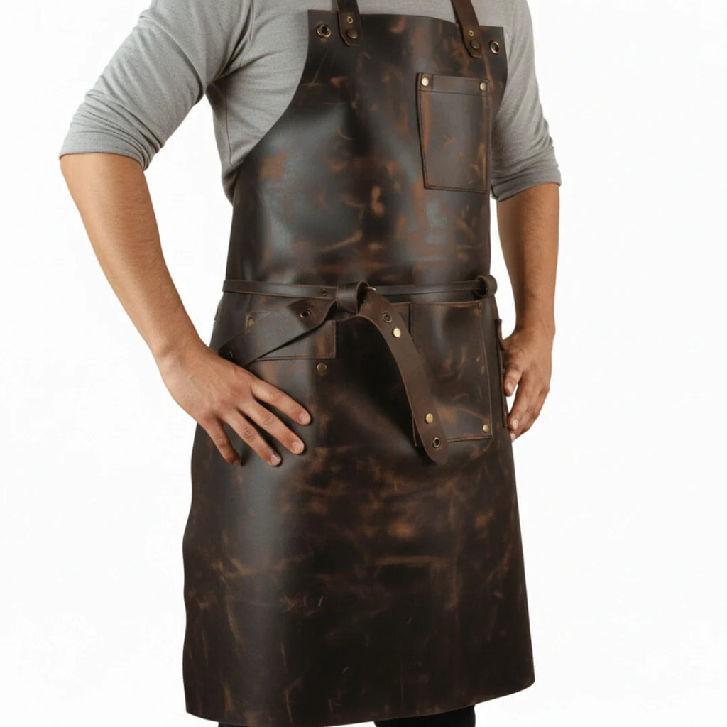 SizzleGrill Leather  Cooking Apron