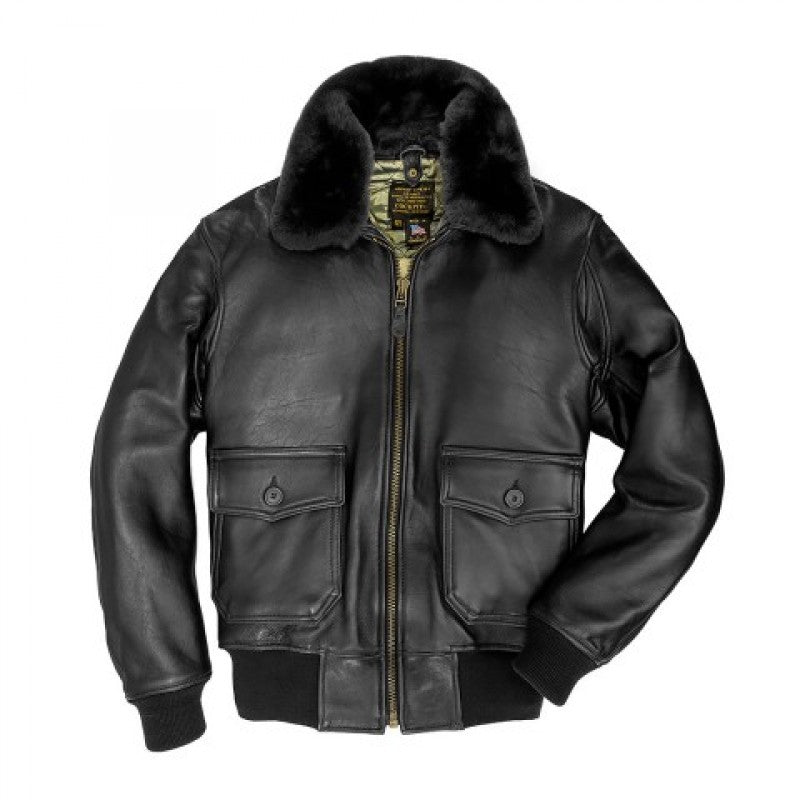 Men’s U.S. Navy Lambskin G-1 Shearling Flight Jacket | Full Grain Apparel