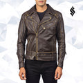 The "Vincent" Brown Leather Biker | The Sophisticated Rebel | Full Grain Apparel