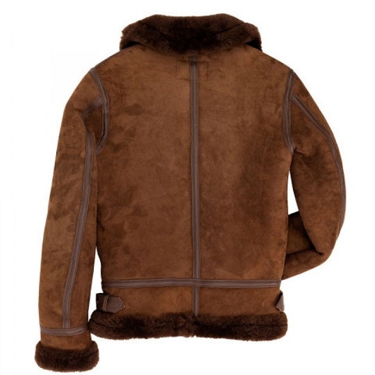 Chaqueta de Piel de Ante B3 Bomber para Hombre | Sofisticación Robusta | Vestuario de Piel Genuina