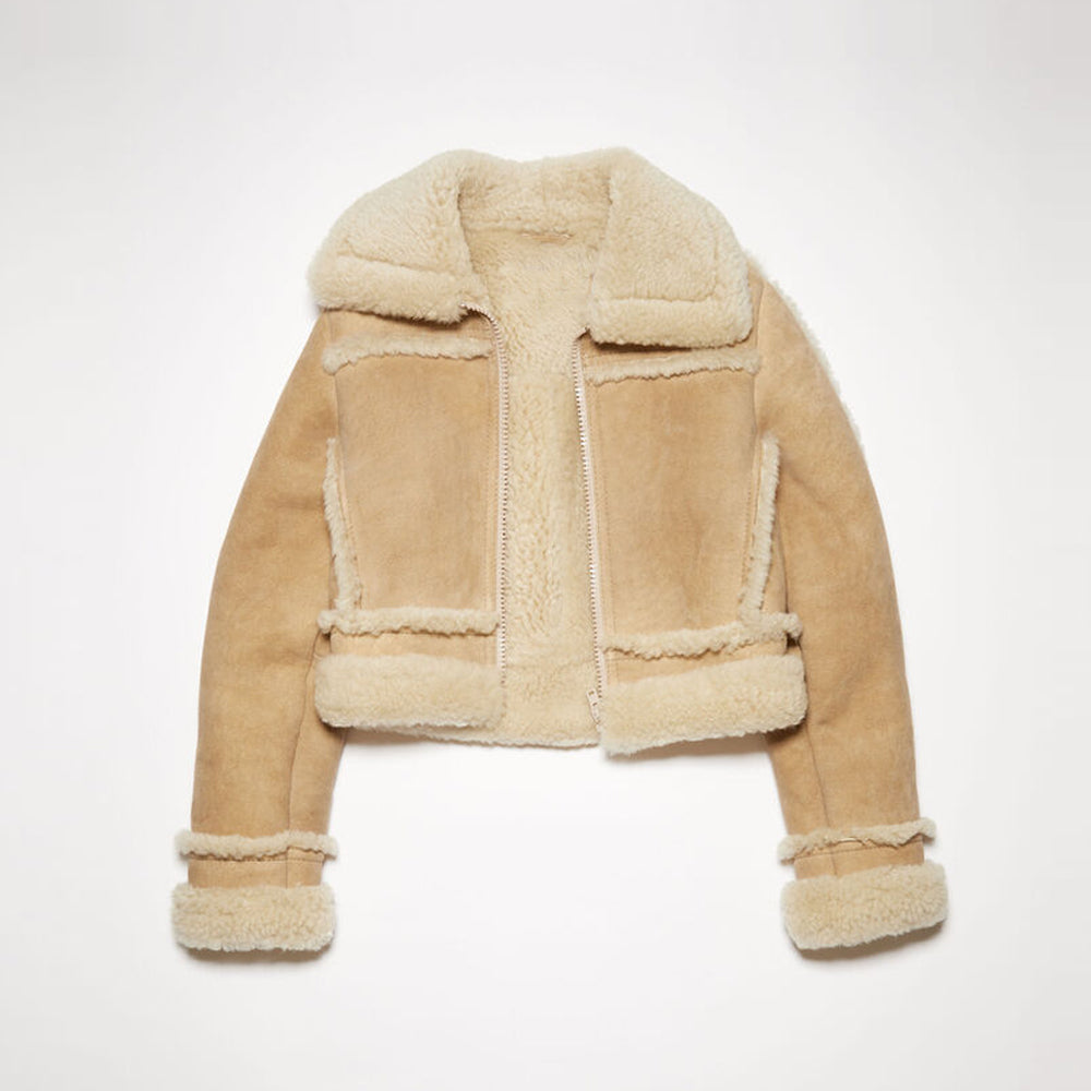 Women’s "Canyon-Flight" Aviator | Premium Brown Sheepskin | Authentic Shearling-Lined B3 Bomber Jacket | Full Grain Apparel