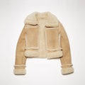Women’s "Canyon-Flight" Aviator | Premium Brown Sheepskin | Authentic Shearling-Lined B3 Bomber Jacket | Full Grain Apparel