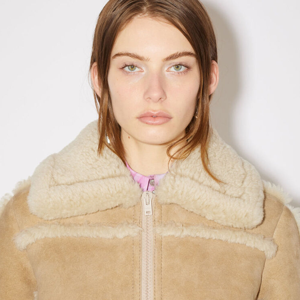 Women’s "Canyon-Flight" Aviator | Premium Brown Sheepskin | Authentic Shearling-Lined B3 Bomber Jacket | Full Grain Apparel