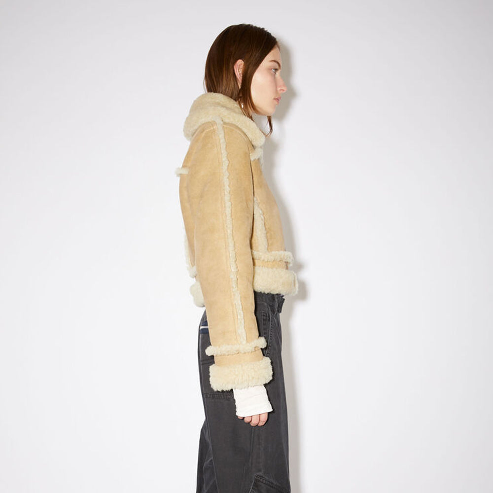 Women’s "Canyon-Flight" Aviator | Premium Brown Sheepskin | Authentic Shearling-Lined B3 Bomber Jacket | Full Grain Apparel