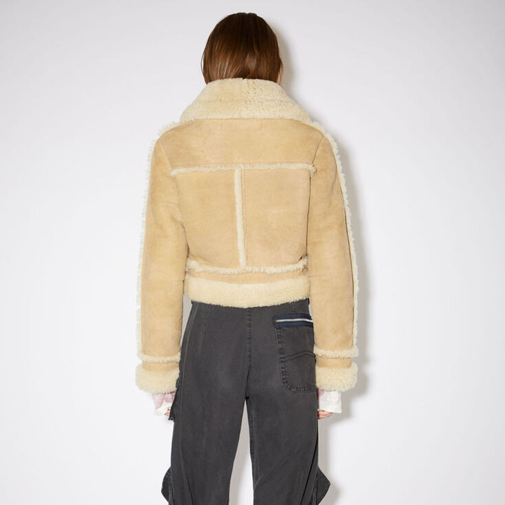 Women’s "Canyon-Flight" Aviator | Premium Brown Sheepskin | Authentic Shearling-Lined B3 Bomber Jacket | Full Grain Apparel