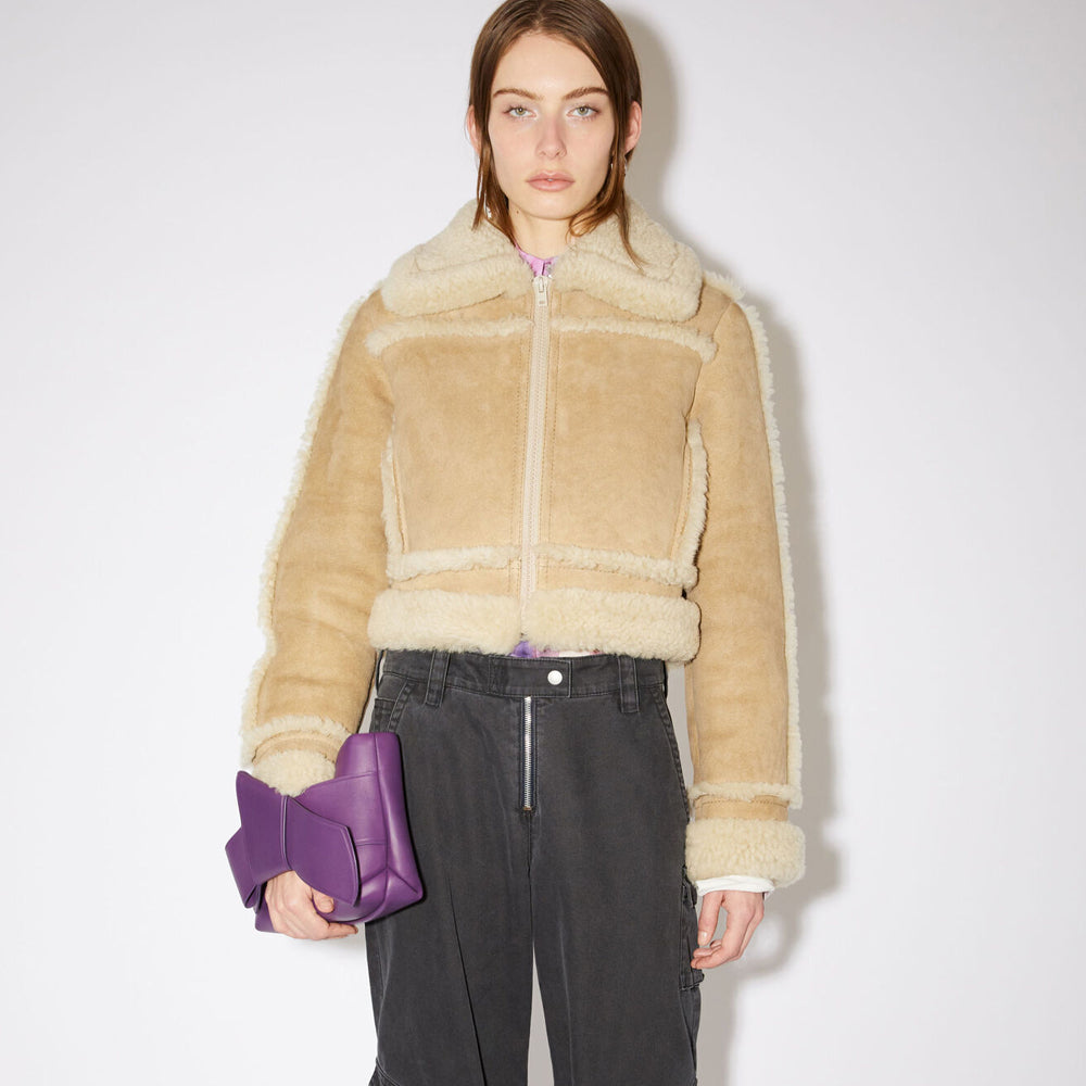 Women’s "Canyon-Flight" Aviator | Premium Brown Sheepskin | Authentic Shearling-Lined B3 Bomber Jacket | Full Grain Apparel
