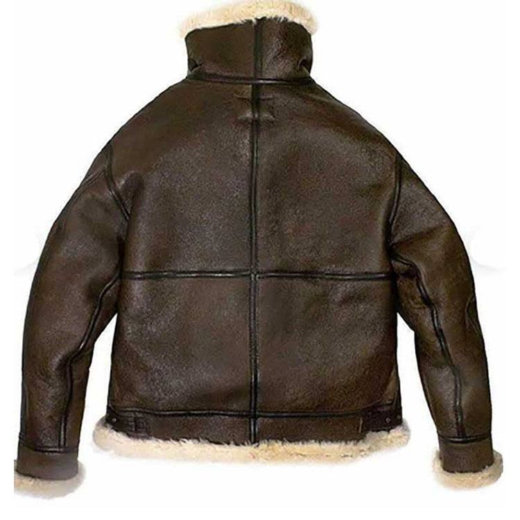 Women’s Brown Aviator Shearling Leather Jacket | Alpine Heritage Luxury | Full Grain Apparel