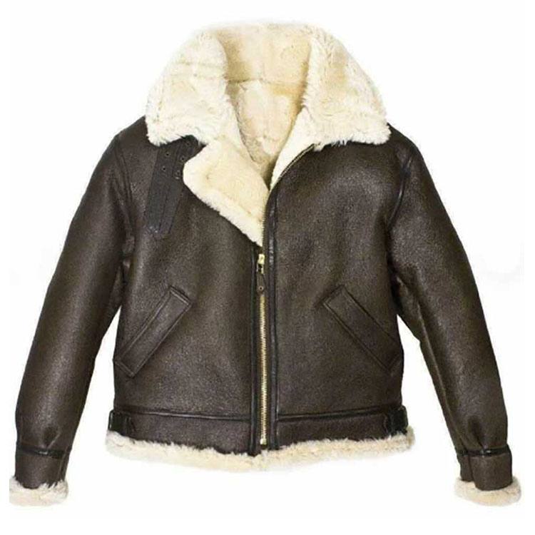Women’s Brown Aviator Shearling Leather Jacket | Alpine Heritage Luxury | Full Grain Apparel