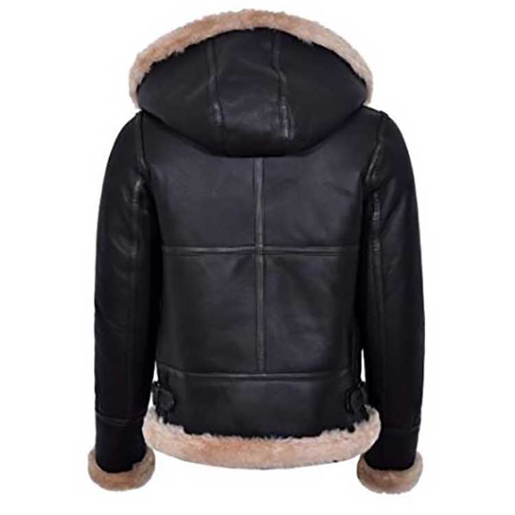 Women’s Hooded Flying Aviator Leather Jacket | The "Arctic Explorer" | Full Grain Apparel