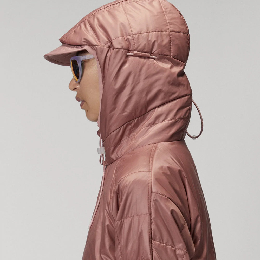 Women’s "Blush Blizzard" Expedition Parka | Premium Dusty Pink Water-Shield Shell | Insulated Long-Line Winter Coat with Hood | Full Grain Apparel