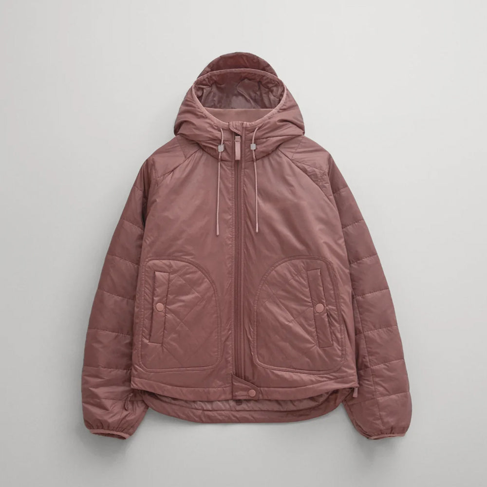 Women’s "Blush Blizzard" Expedition Parka | Premium Dusty Pink Water-Shield Shell | Insulated Long-Line Winter Coat with Hood | Full Grain Apparel