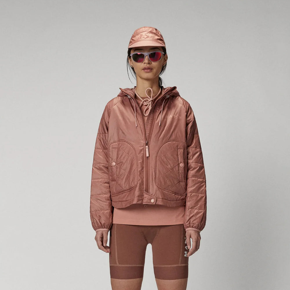 Women’s "Blush Blizzard" Expedition Parka | Premium Dusty Pink Water-Shield Shell | Insulated Long-Line Winter Coat with Hood | Full Grain Apparel