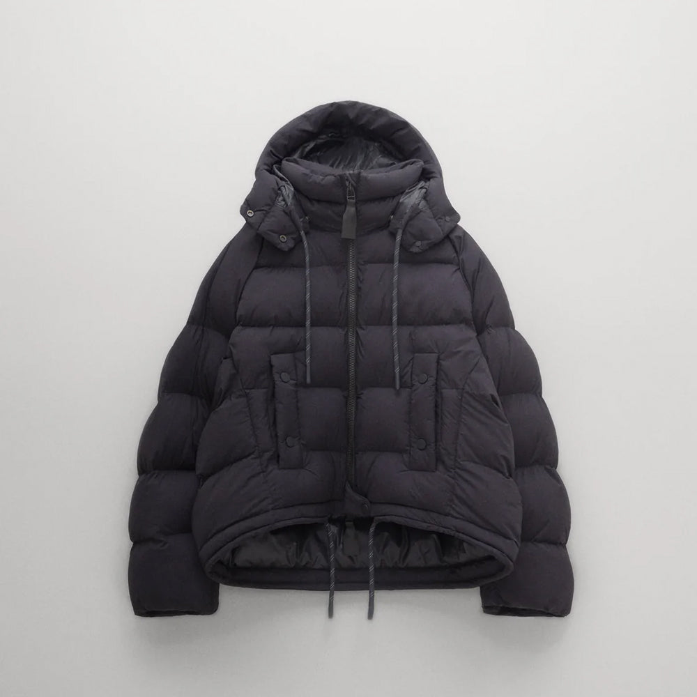 Women’s "Midnight Onyx" Essential Puffer | Premium Black Silk-Finish | Lightweight Quilted Winter Jacket | Full Grain Apparel