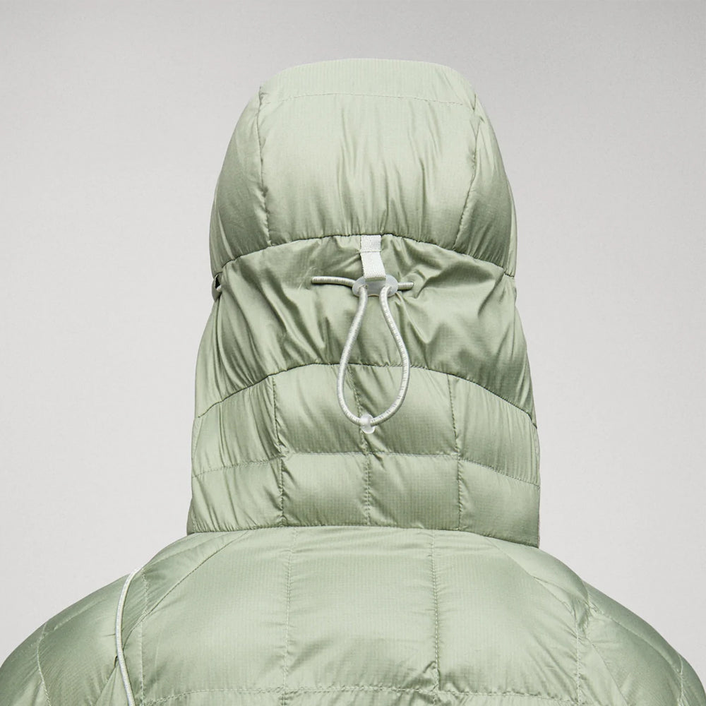 Women’s "Mint Glacier" Down Parka | Premium Light Green Water-Repellent Shell | Insulated Winter Coat with Storm Hood | Full Grain Apparel