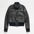Women’s Black B3 Sheepskin Shearling Aviator Motorbike Jacket | Reinforced Winter Flight Moto | Full Grain Apparel