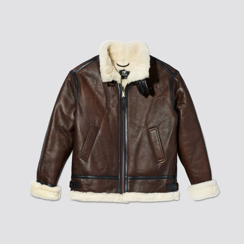 Men’s B-3 Flight Leather Bomber Aviator Jacket - Ultimate Arctic Heritage | Full Grain Apparel
