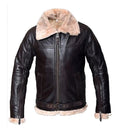 Men’s B3 Shearling Aviator Bomber Jacket | Rugged Heritage Shield | Full Grain Apparel