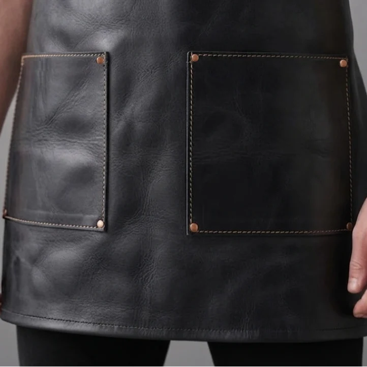 BBQ Savior Leather Grilling Apron