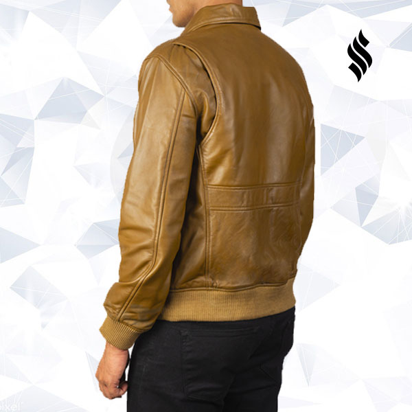 The "Coffmen" Olive Brown Leather Bomber | Earth-Tone Aviation Edition | Full Grain Apparel