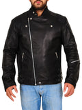 Men’s Classic Black Leather Biker Jacket | Timeless Rebel Style | Full Grain Apparel
