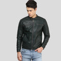 Men's Jacob Black Biker Leather Jacket | Full Grain Apparel
