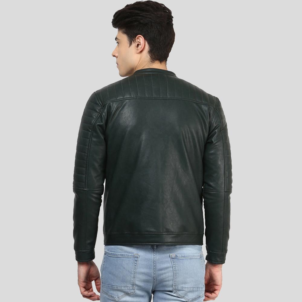 Men's Jacob Black Biker Leather Jacket | Full Grain Apparel