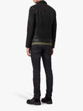 Men’s Solid Black Leather Onyx Jacket | Industrial Modern Essential | Full Grain Apparel