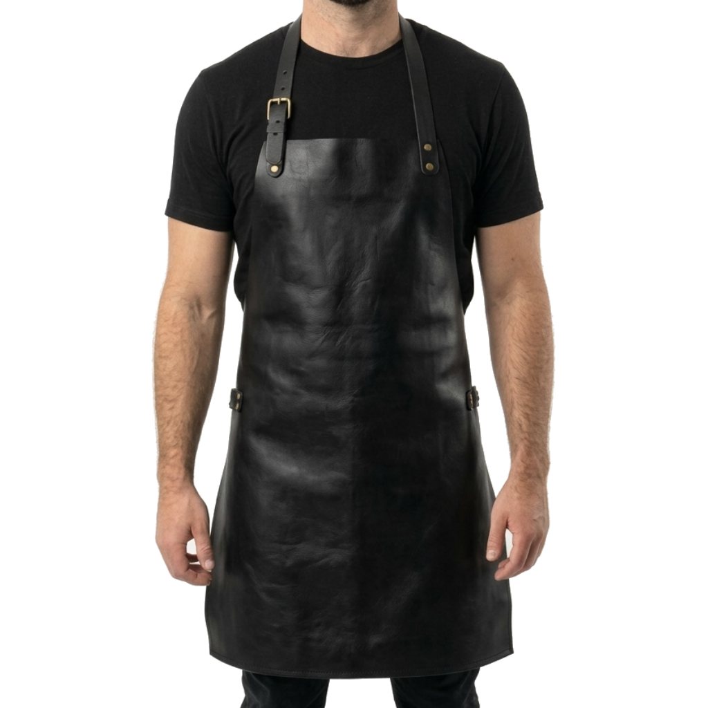 Plain BBQ Leather Grilling Apron