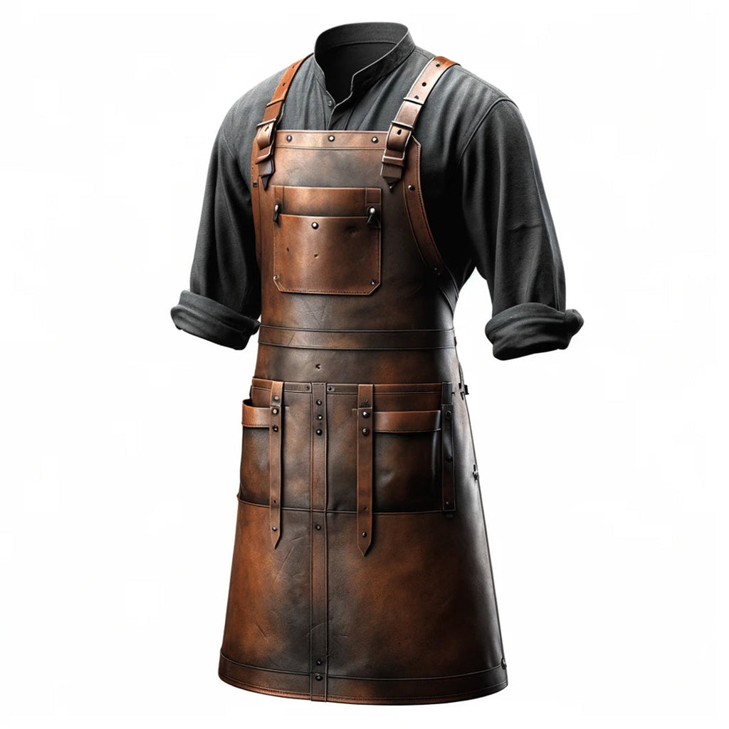 Legacy Edition Blacksmith Apron in black leather