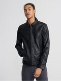 Men’s Casual Black Leather Jacket | Premium Genuine Sheepskin | Full Grain Apparel