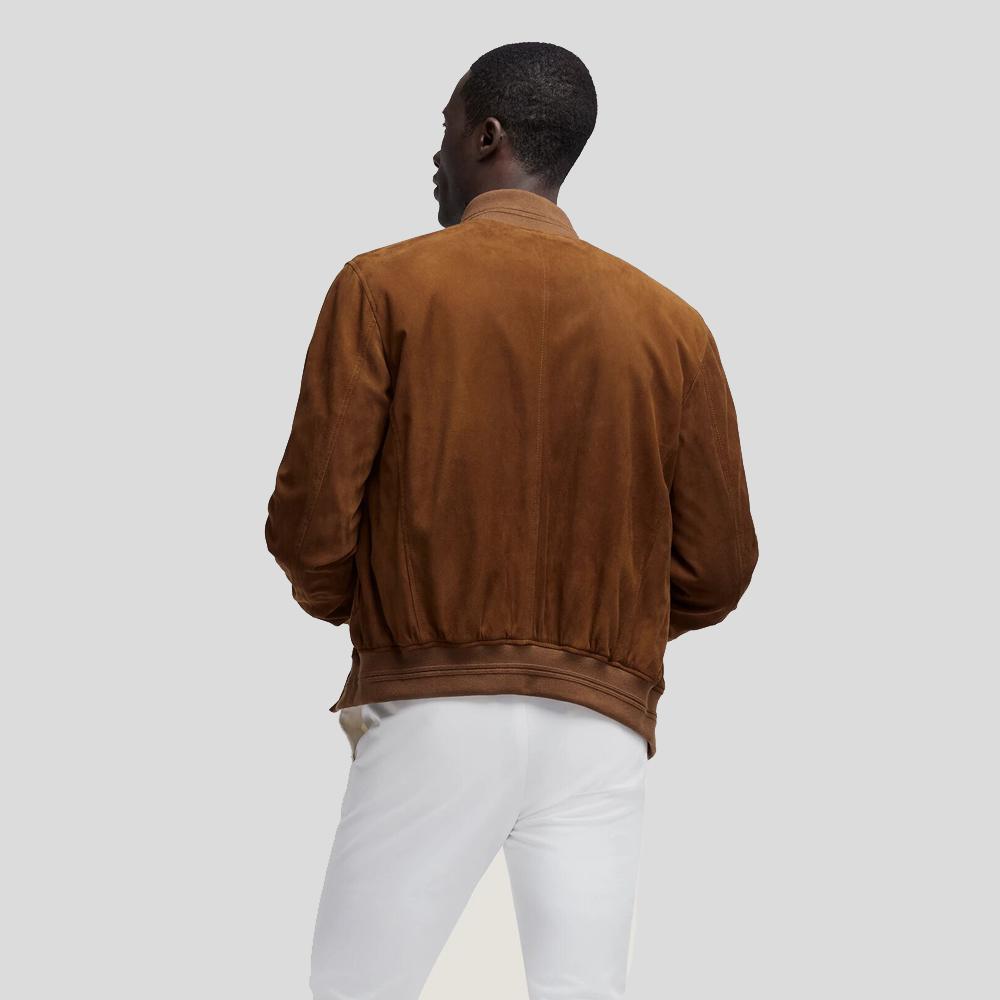 Men’s Cohen Tan Suede Leather Jacket | Full Grain Apparel