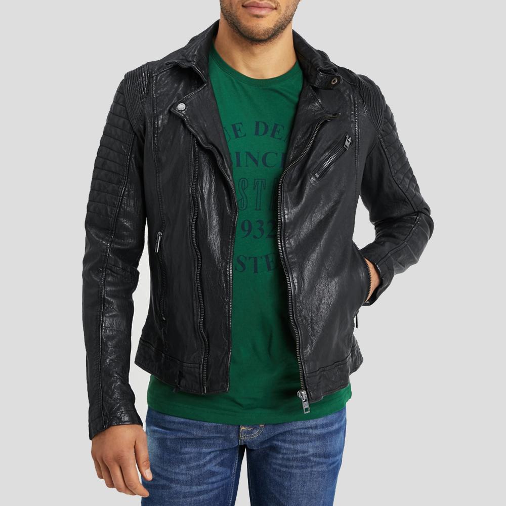 The "Dale" Black Quilted | Premium Lambskin Luxury | Full Grain Apparel