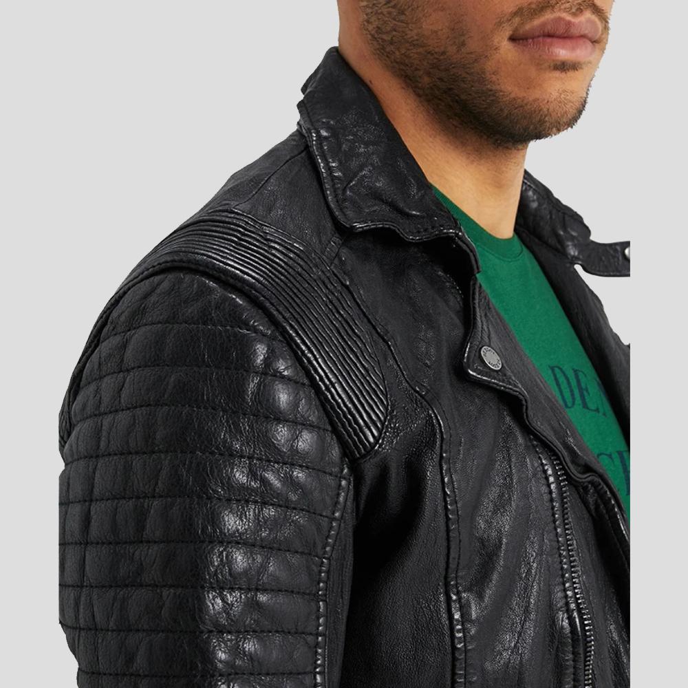 The "Dale" Black Quilted | Premium Lambskin Luxury | Full Grain Apparel