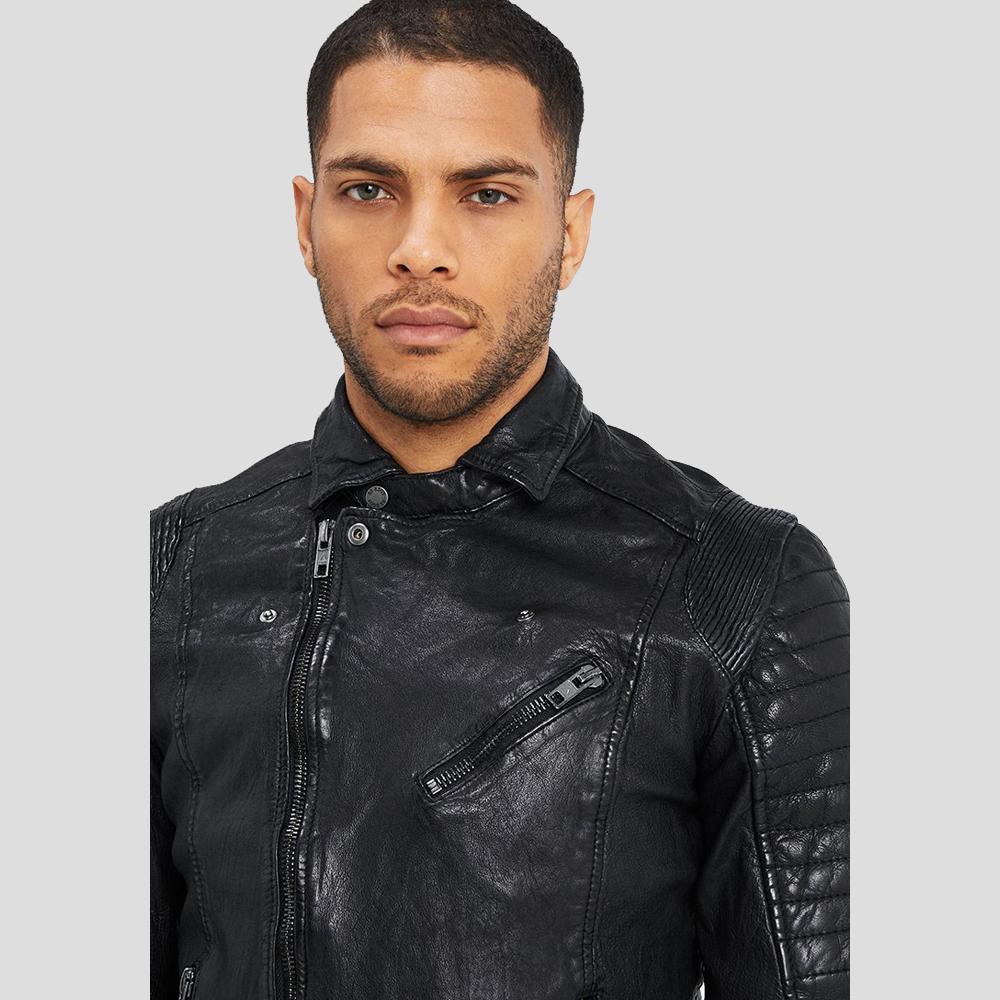 The "Dale" Black Quilted | Premium Lambskin Luxury | Full Grain Apparel