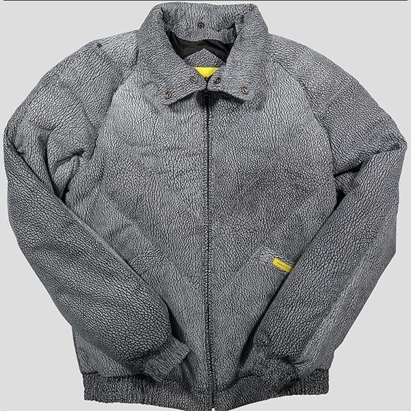 The "Exotic-V" Bomber | Premium Elephant Print Leather | Removable Fox-Style Fur Collar | Full Grain Apparel