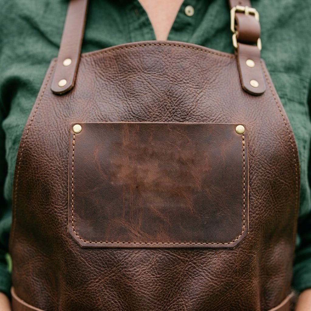 RusticCraft Leather Gardening Apron