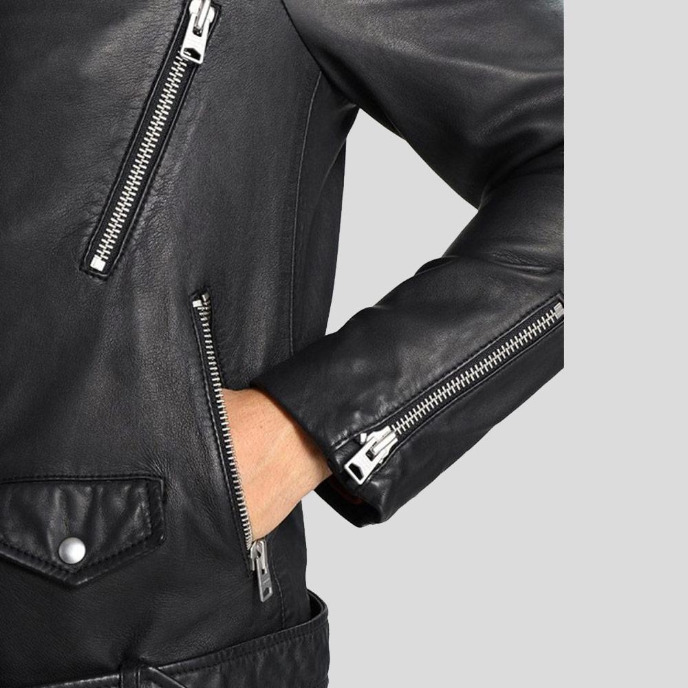 Men's Lupe Black Removable Hooded Jacket | Full Grain Apparel