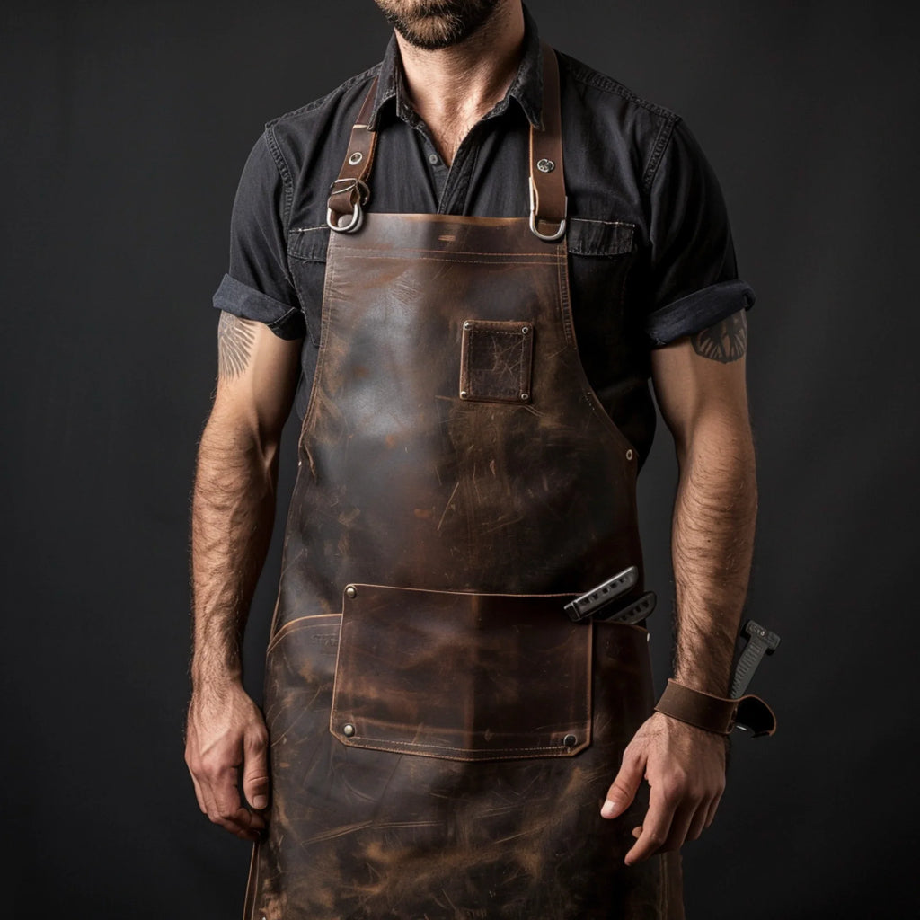 IronGuard BlackSmith Apron - blacksmith leather apron