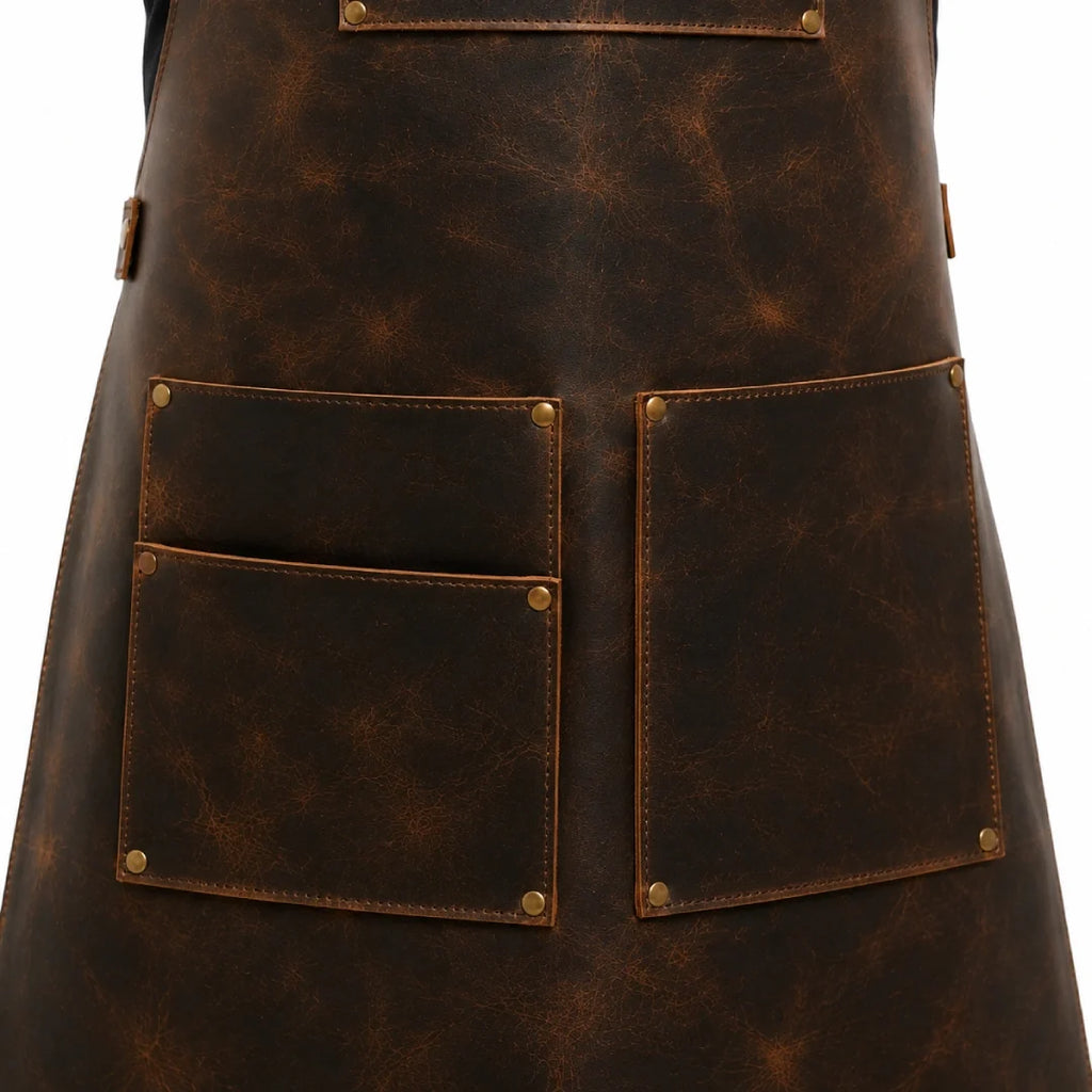 Adjustable strap detail on BarberMaster Barber Apron