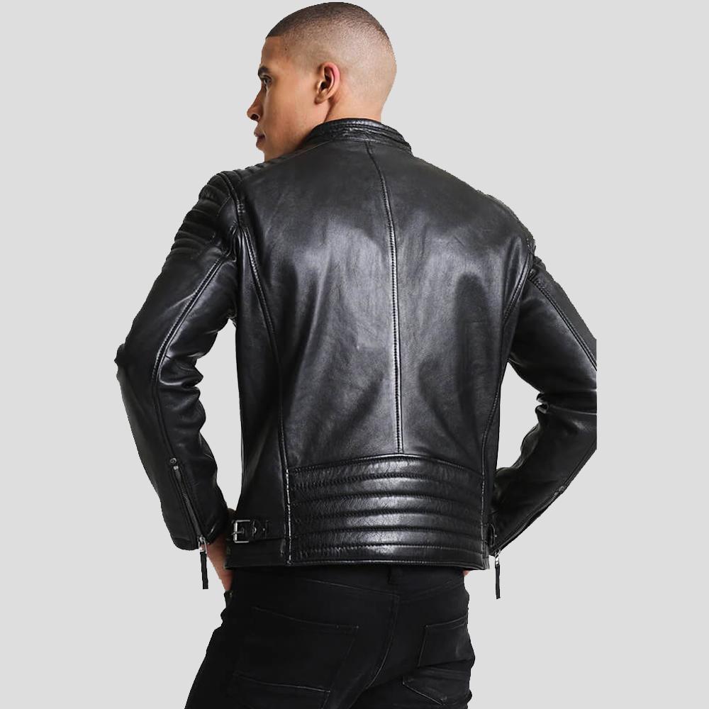 The "Lester" Black Racer | Industrial Edge Moto | Full Grain Apparel