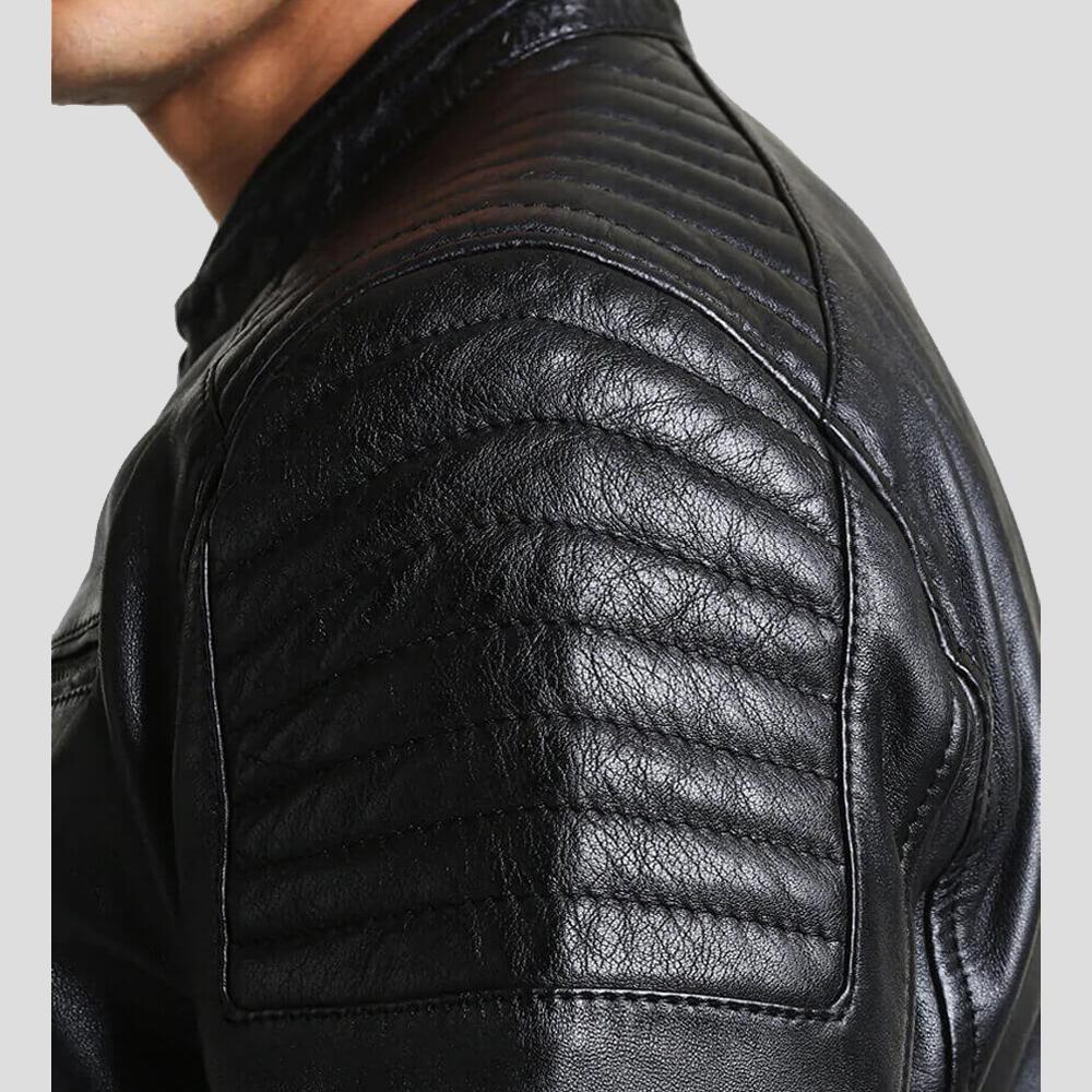 The "Lester" Black Racer | Industrial Edge Moto | Full Grain Apparel