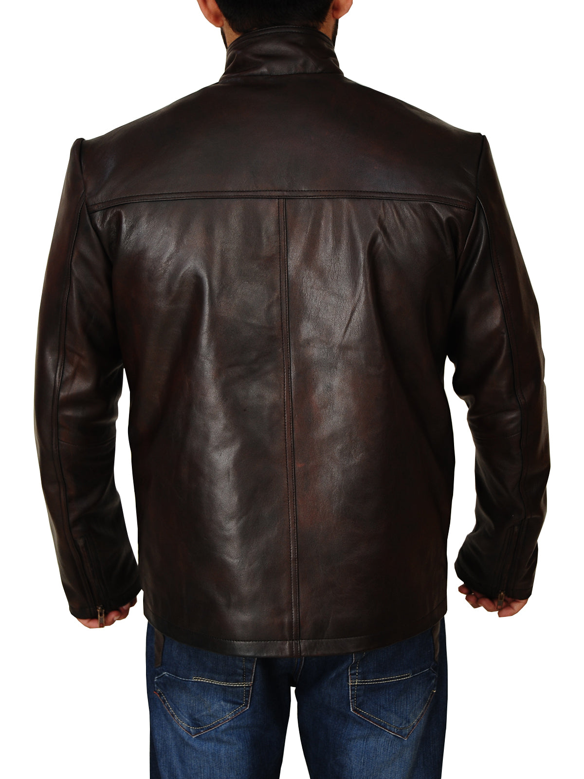 Men’s Dark Brown Leather Jacket | Classic Heritage Style | Full Grain Apparel
