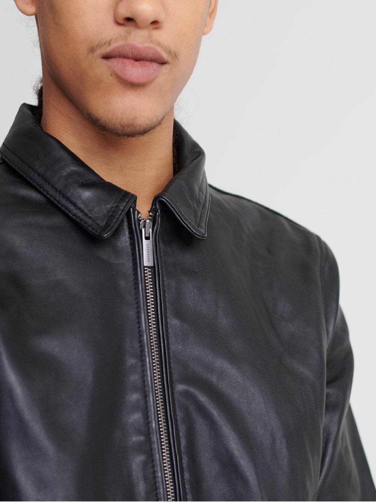 Men’s Casual Black Leather Jacket | Premium Genuine Sheepskin | Full Grain Apparel