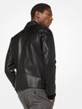 Men’s Titan Black Leather Moto Jacket | Slim-Fit Industrial Biker | Full Grain Apparel