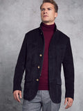 Men’s Stealth Onyx Black Suede Jacket | Modern Industrial Moto | Full Grain Apparel